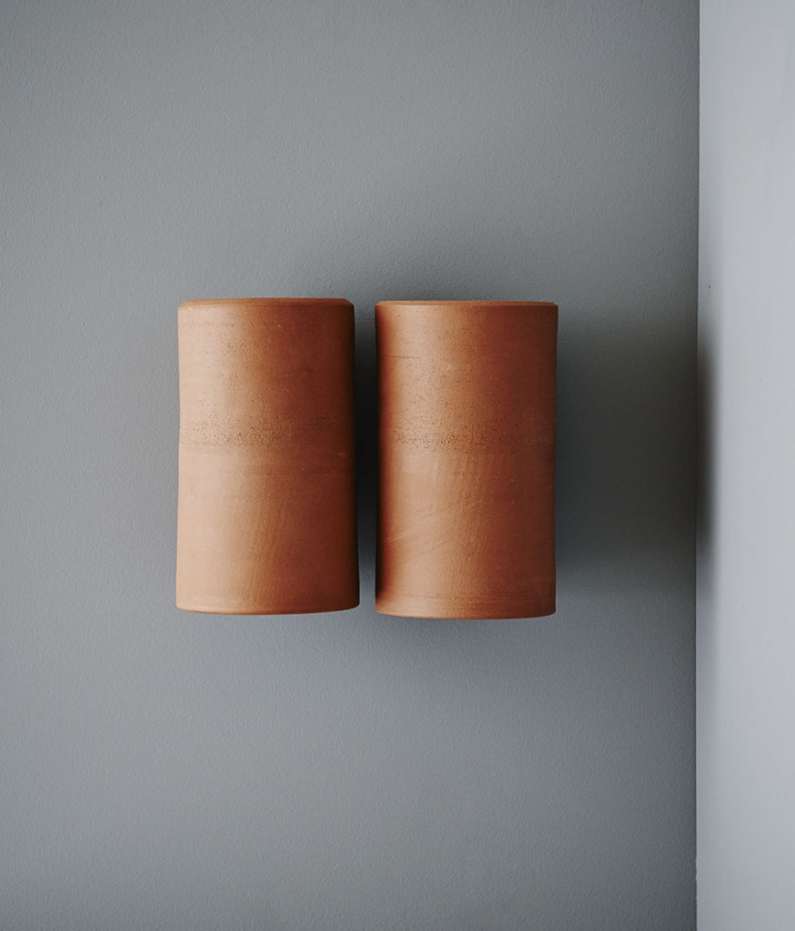 terracotta wall lamp