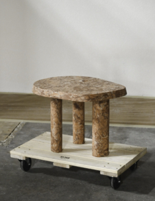 L SERIES STONE SIDE TABLE