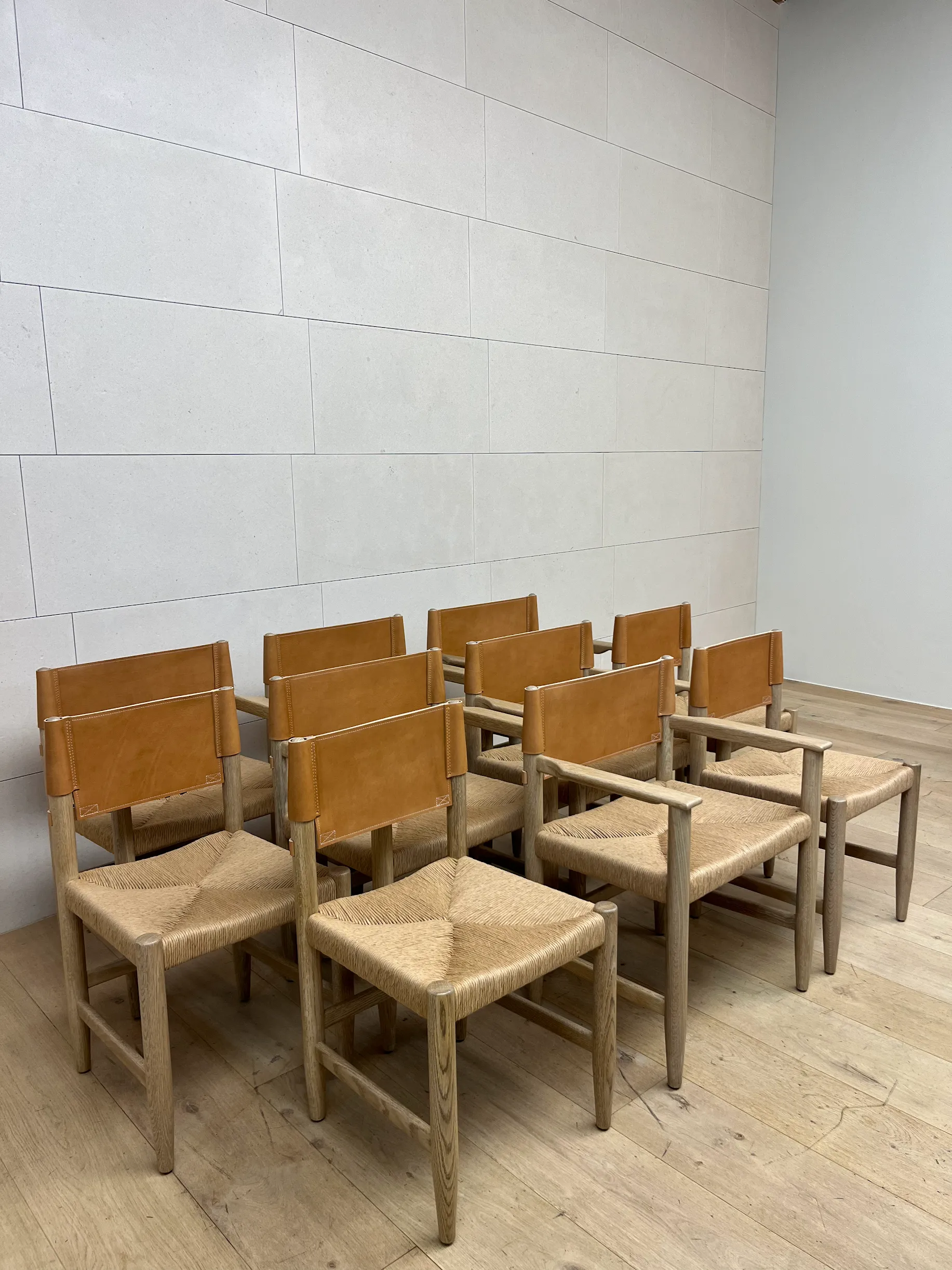 CAMPAIGN RUSH SEAT DINING CHAIR