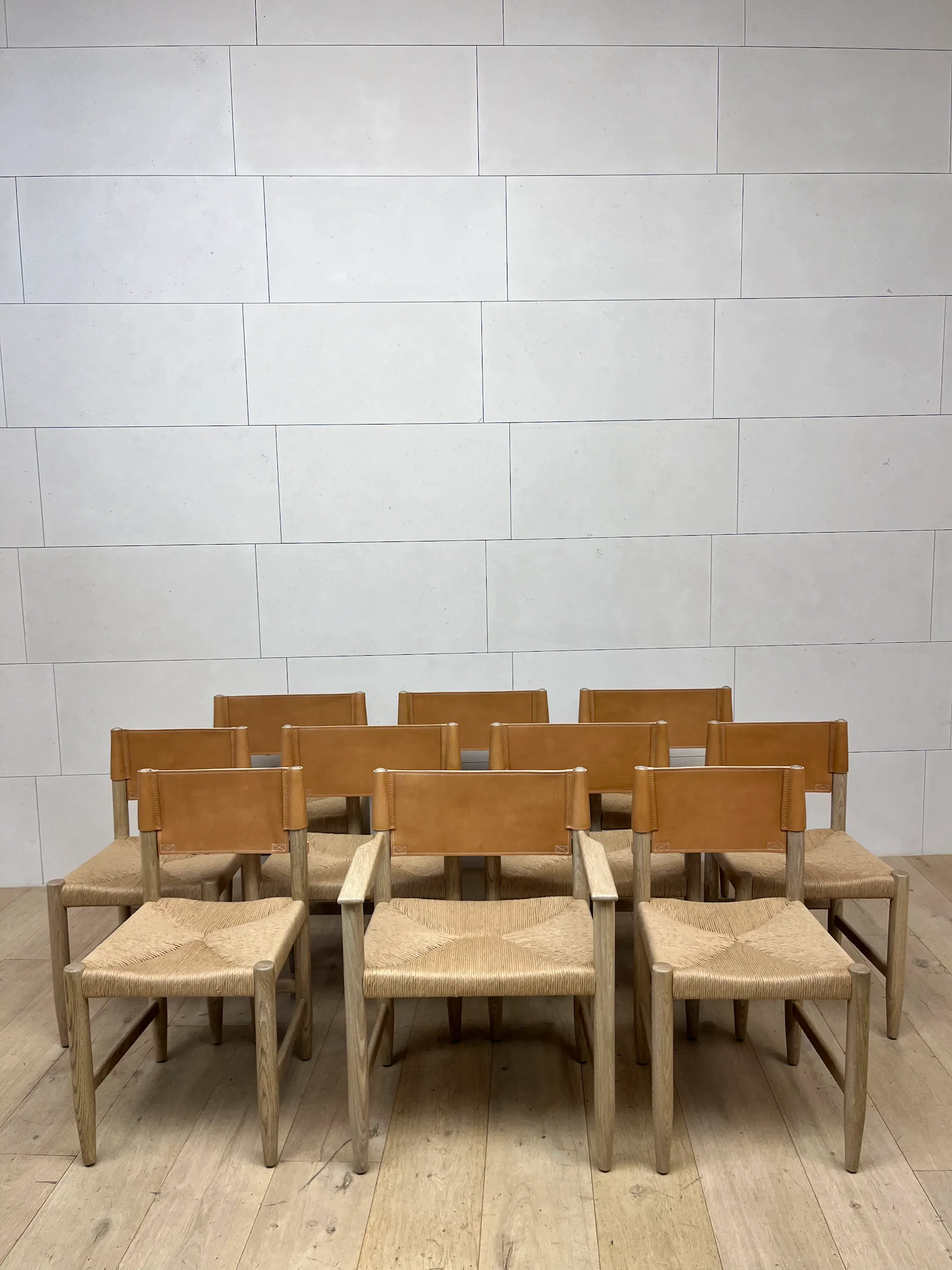 CAMPAIGN RUSH SEAT DINING CHAIR