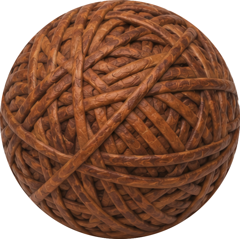 COGNAC LEATHER WRAP 