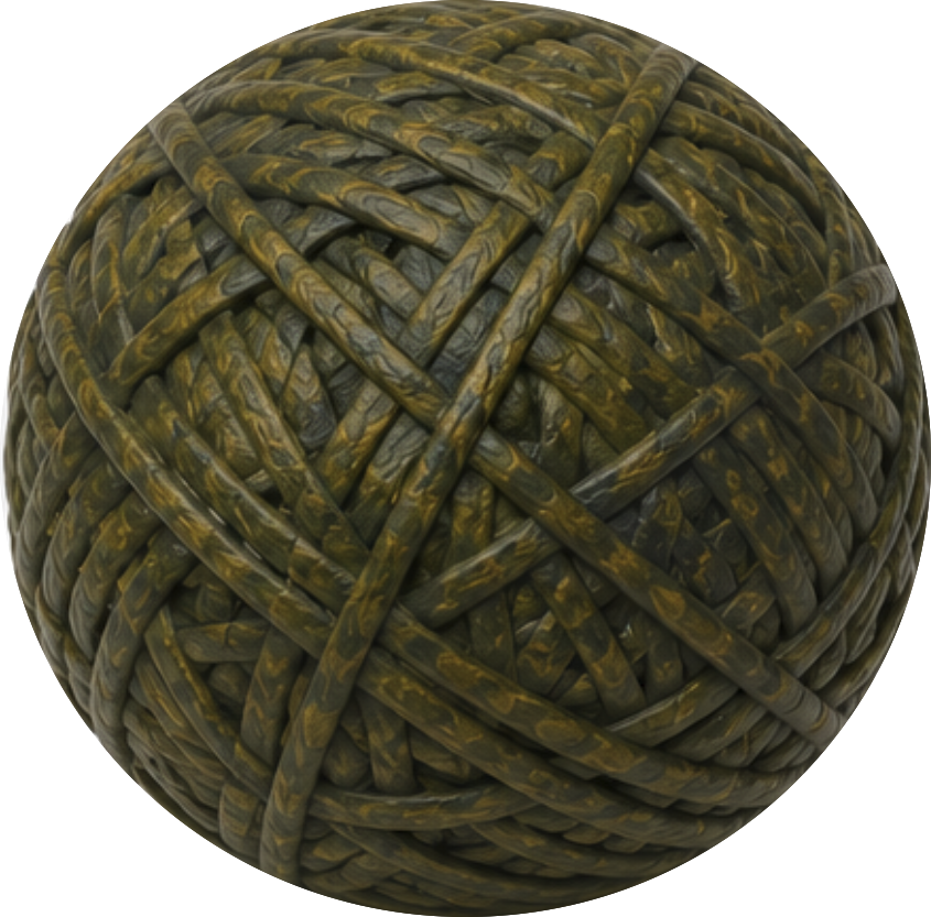 GREEN LEATHER WRAP 