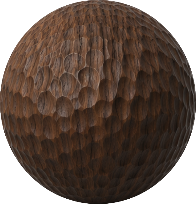 CARVED WALNUT 