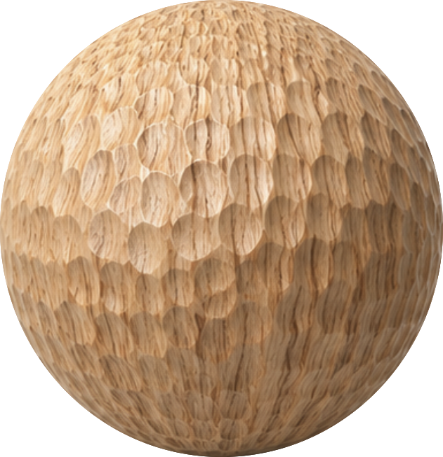 CARVED WHIITE OAK 