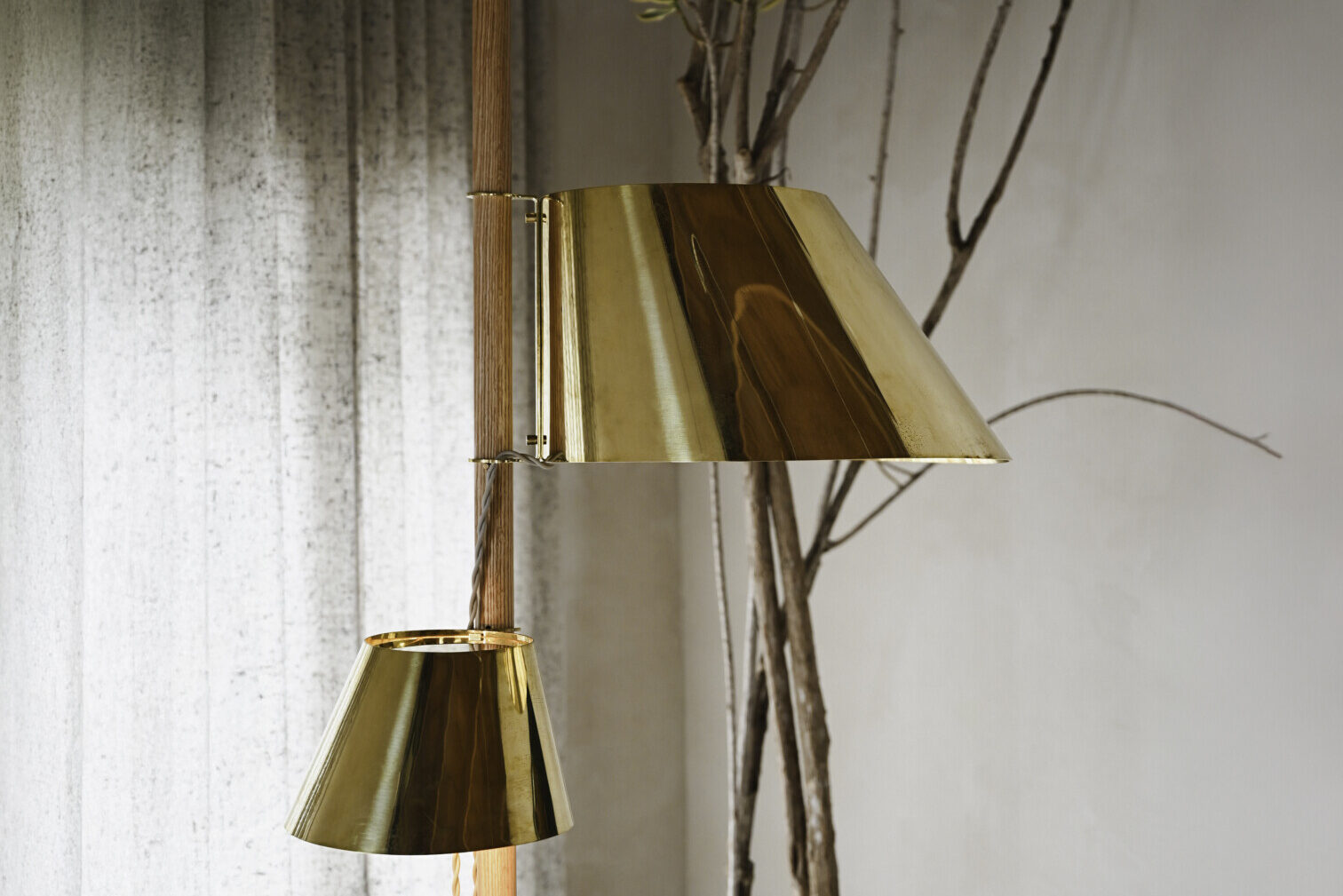 BOULDER DOUBLE SHADE FLOOR LAMP
