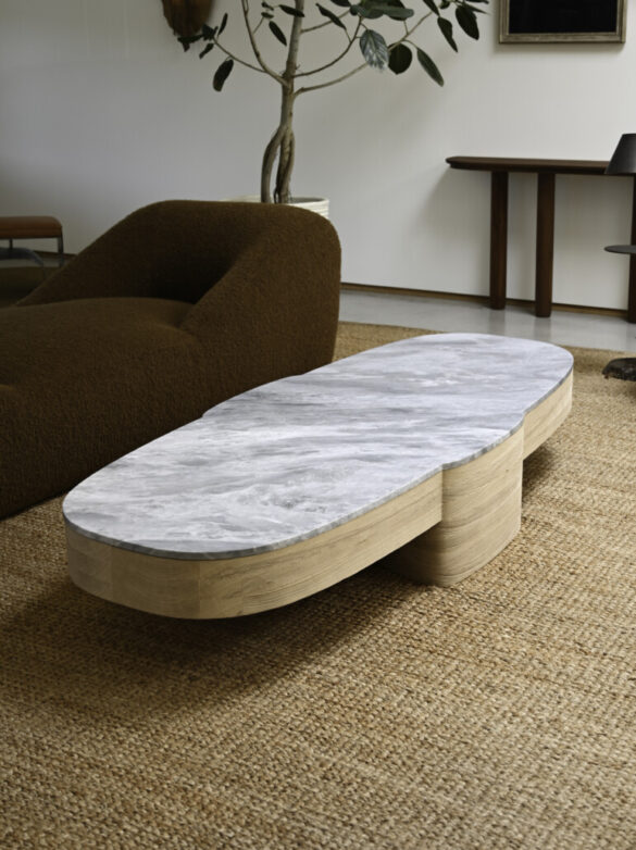 ERDE CANTILEVER COFFEE TABLE – STONE TOP