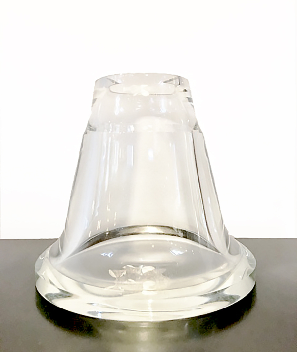 WIDE EDGED GLASS VASE - BY MARK PAVLOVITS