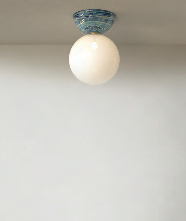 SPACEY MOON CEILING SCONCE 