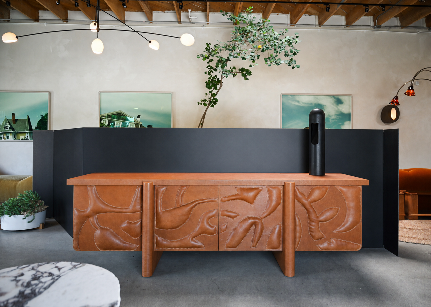 LEDER WABERN CREDENZA