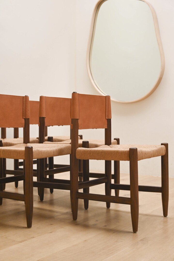 CAMPAIGN RUSH SEAT DINING CHAIR