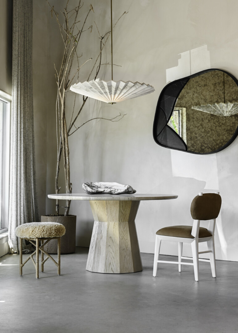 JUWEL STONE TOP DINING TABLE