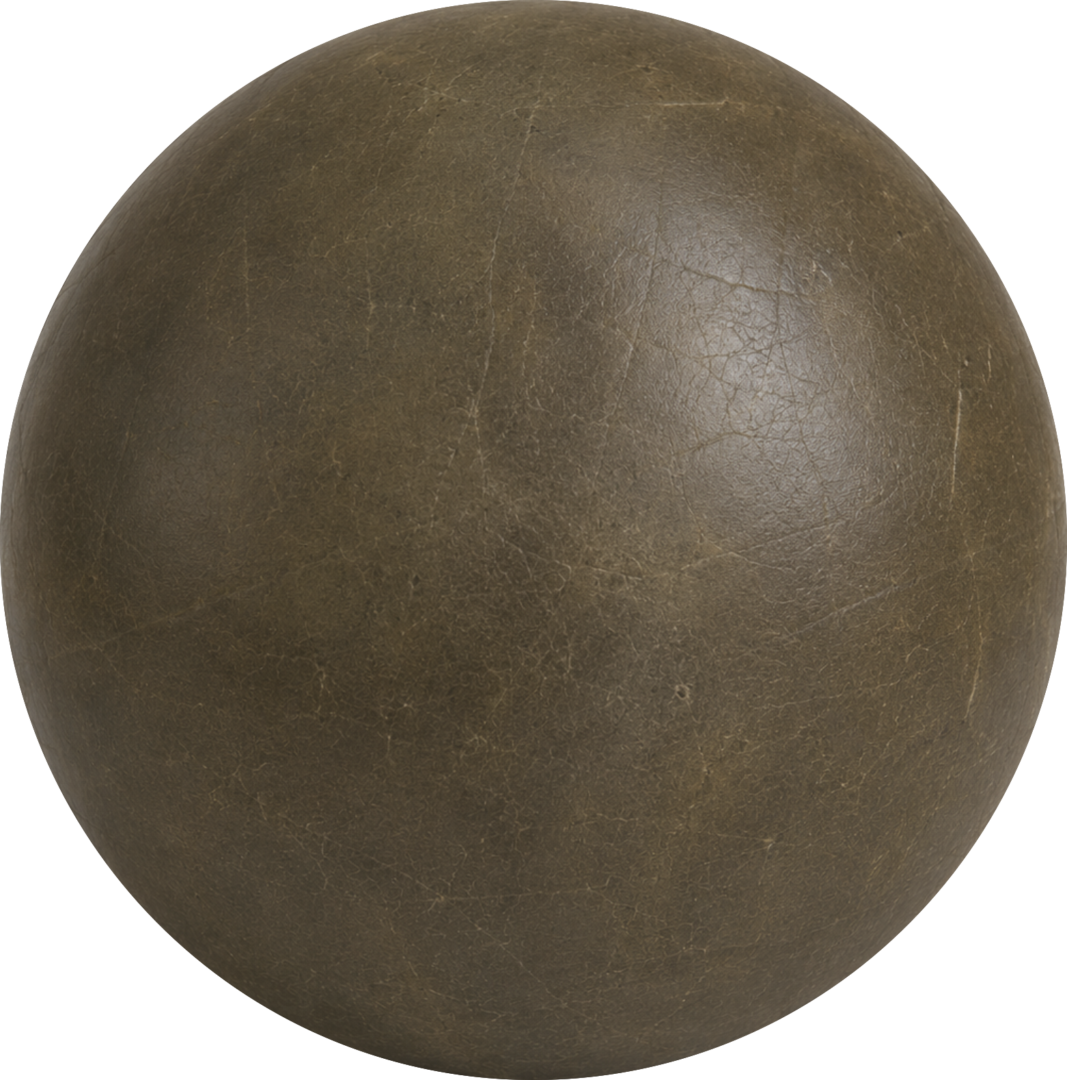 MOSS GREEN LEATHER