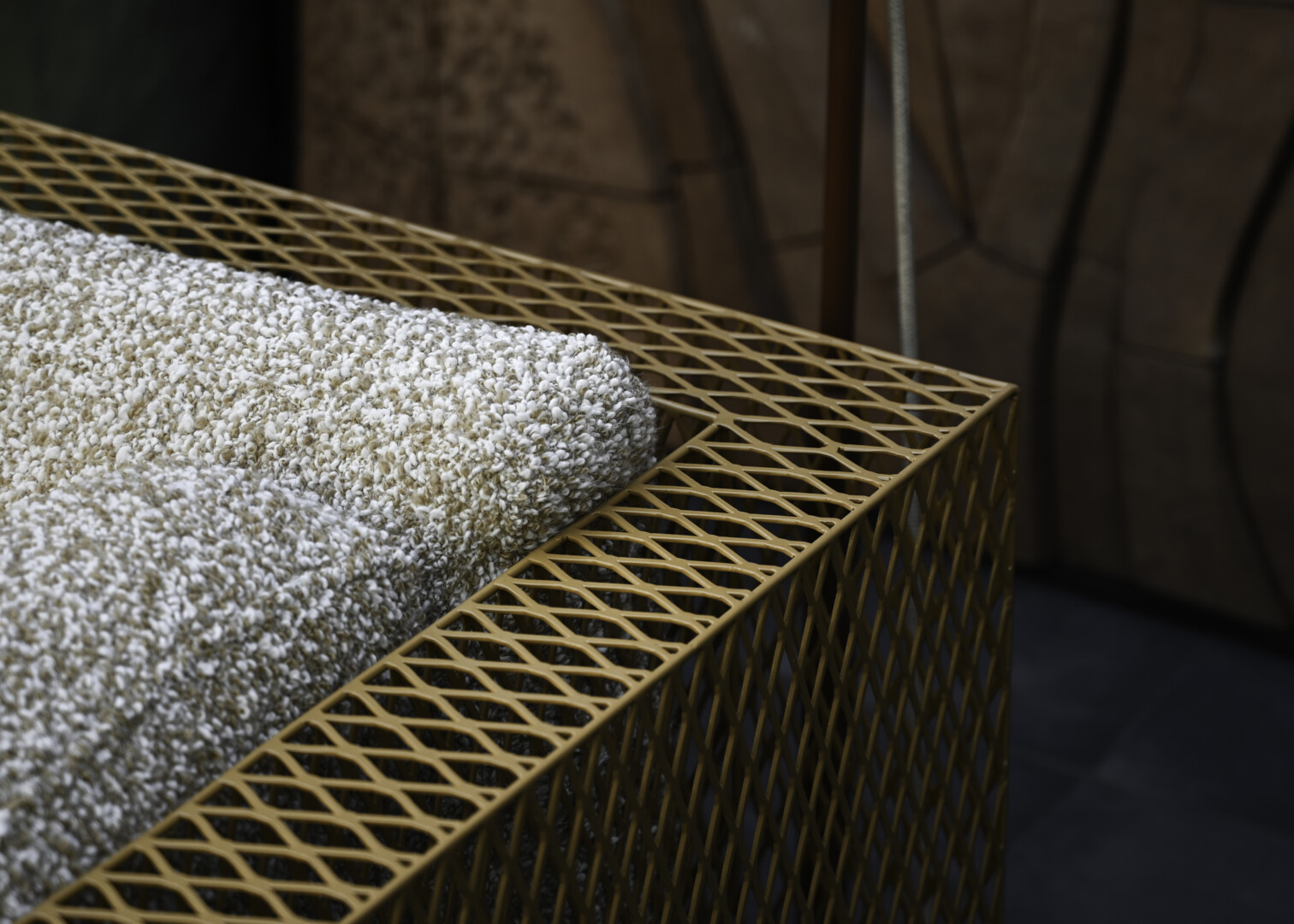 EXPANDED STEEL FRANCK CHAISE