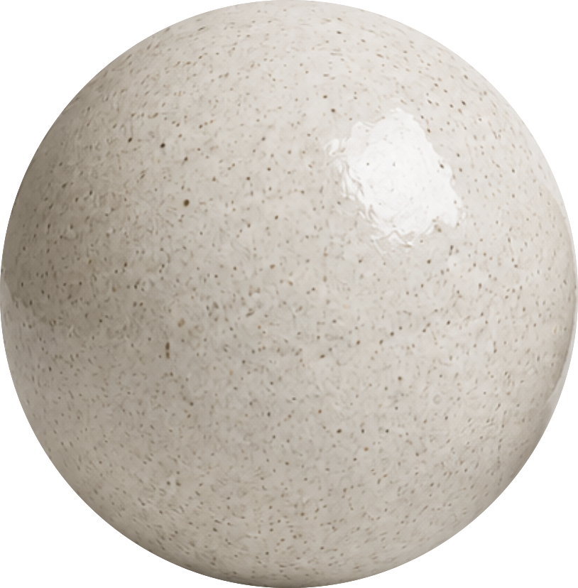 SPECKLED WHITE GLOSS