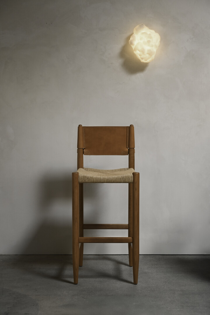 CAMPAIGN BARSTOOL & COUNTERSTOOL – RUSH SEAT