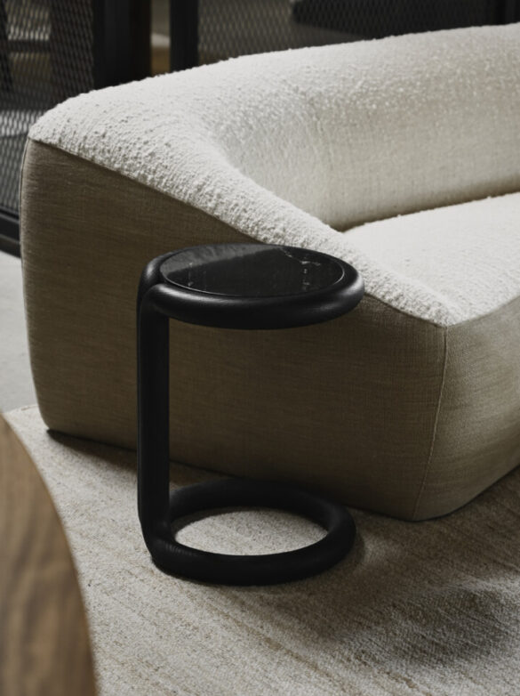 DUBEL SIDE TABLE – CHARRED RED OAK