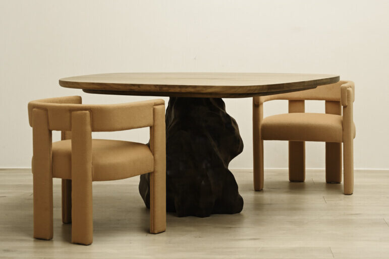 WOOD BOULDER TABLE I