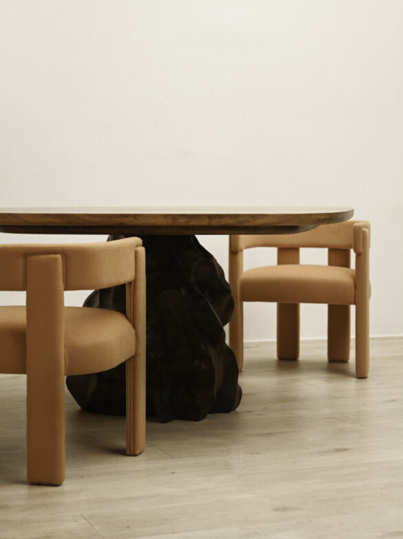 WOOD BOULDER TABLE I