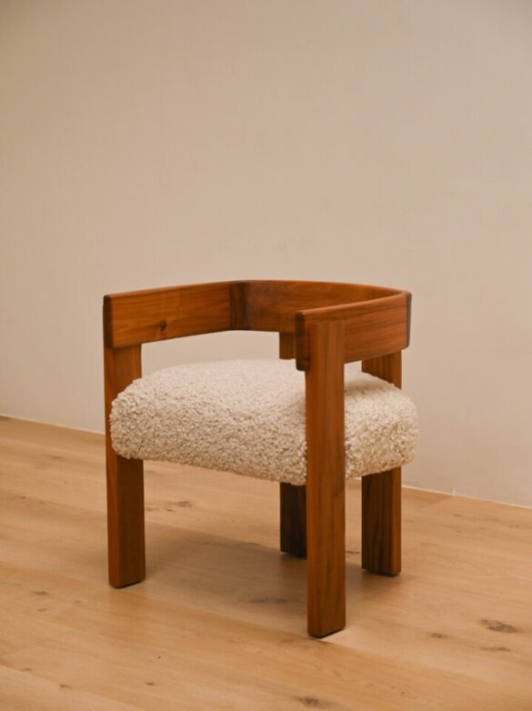 LOC DINING ARMCHAIR – LEMON WALNUT