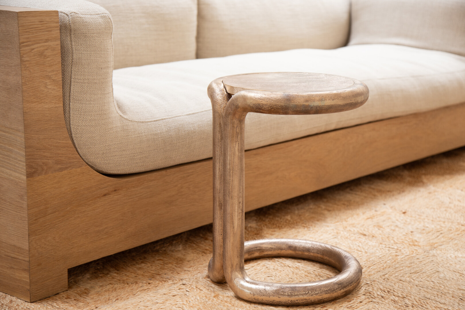 DUBEL SIDE TABLE CAST METAL