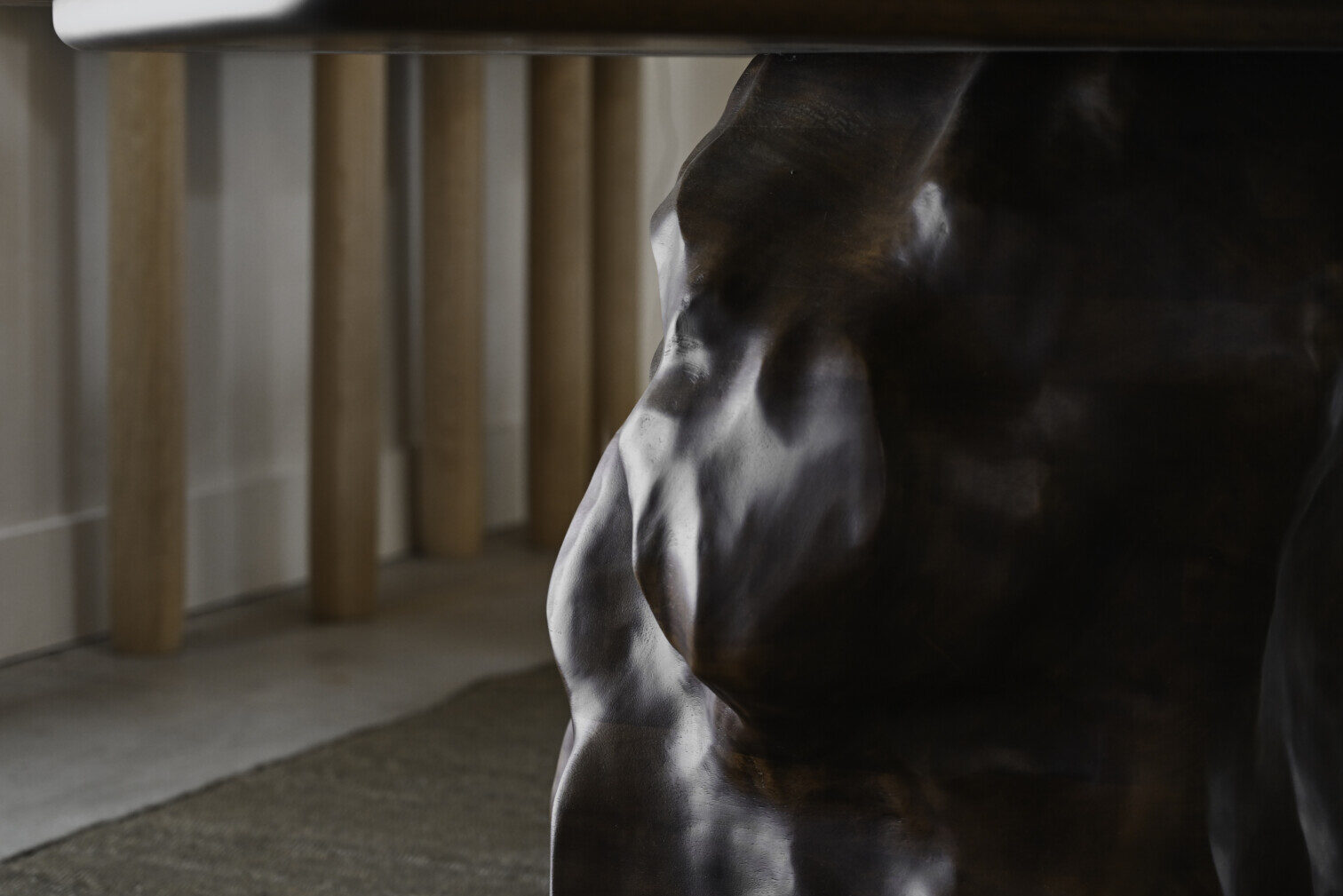 WOOD BOULDER TABLE I