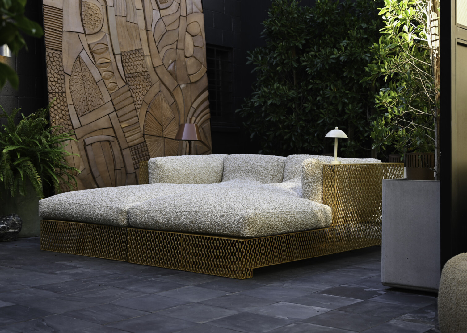 EXPANDED STEEL FRANCK CHAISE