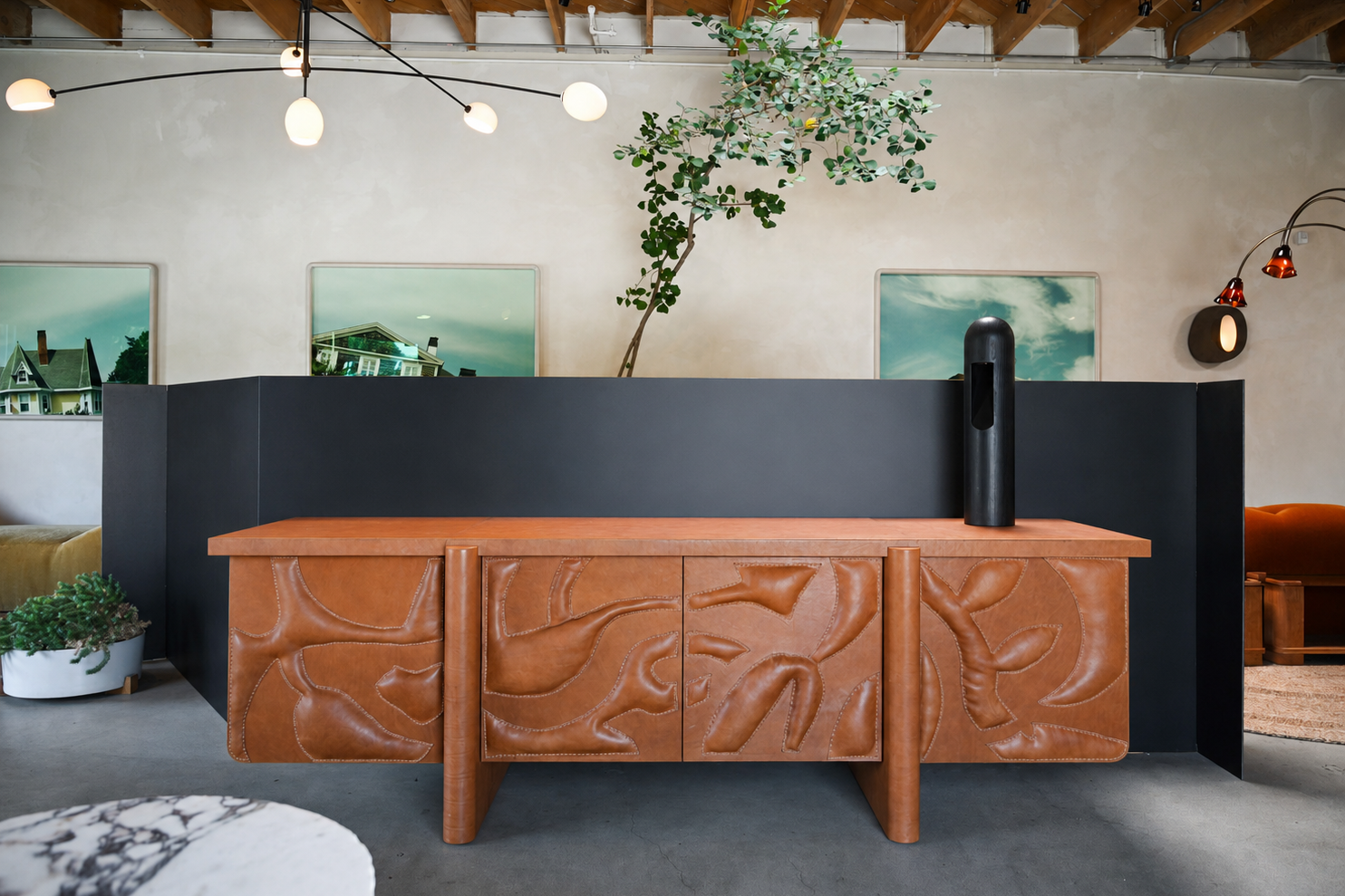 LEDER WABERN CREDENZA