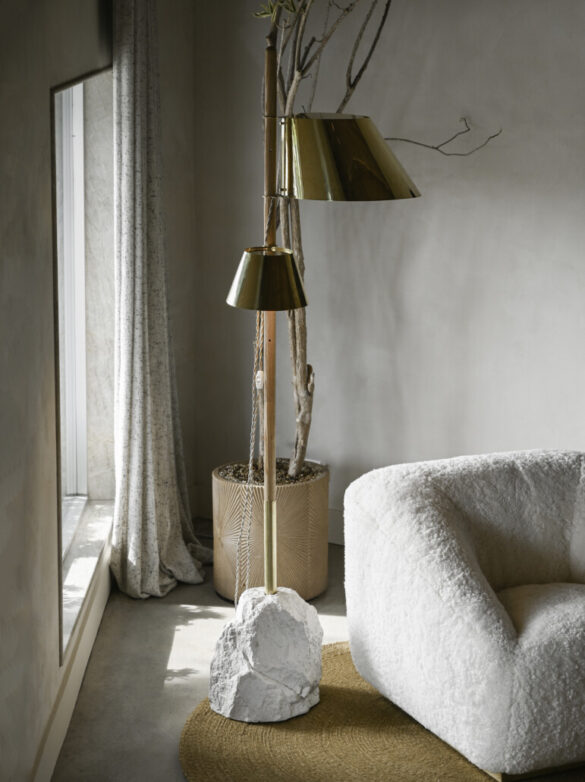 BOULDER DOUBLE SHADE FLOOR LAMP