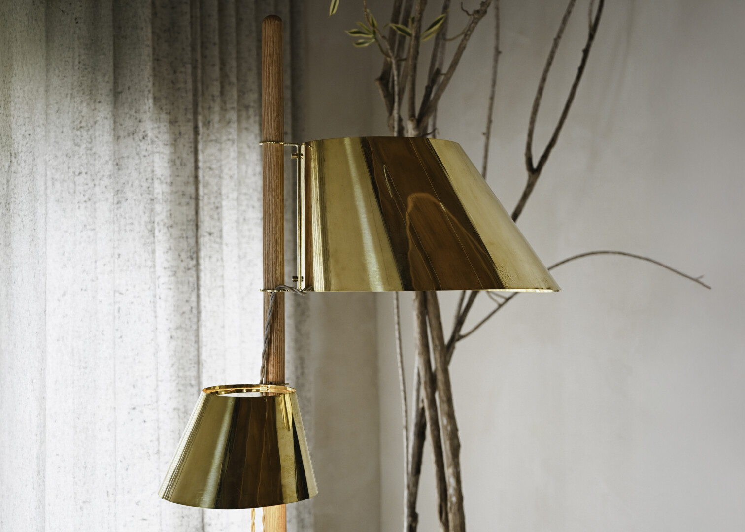BOULDER DOUBLE SHADE FLOOR LAMP
