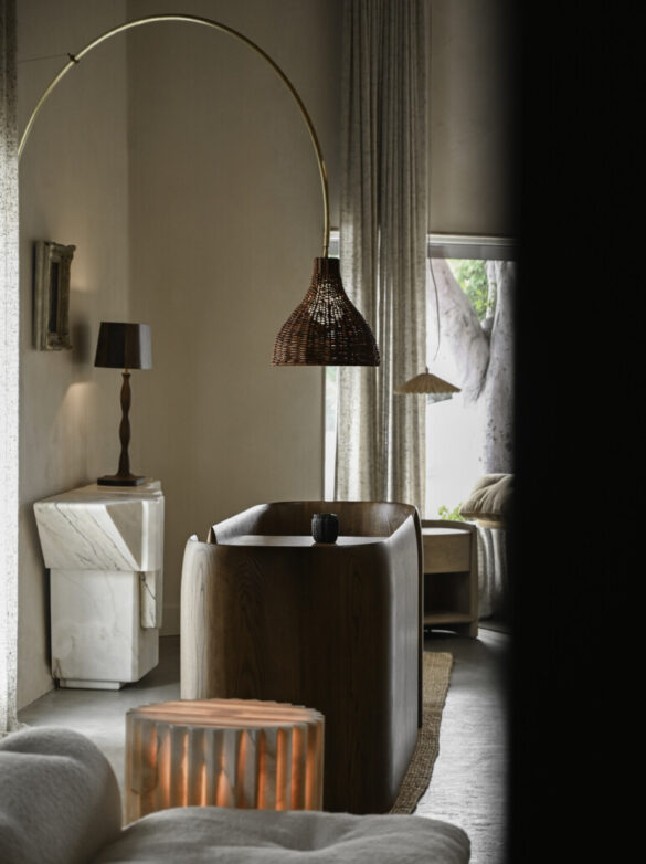 LEATHER ARM SCONCE