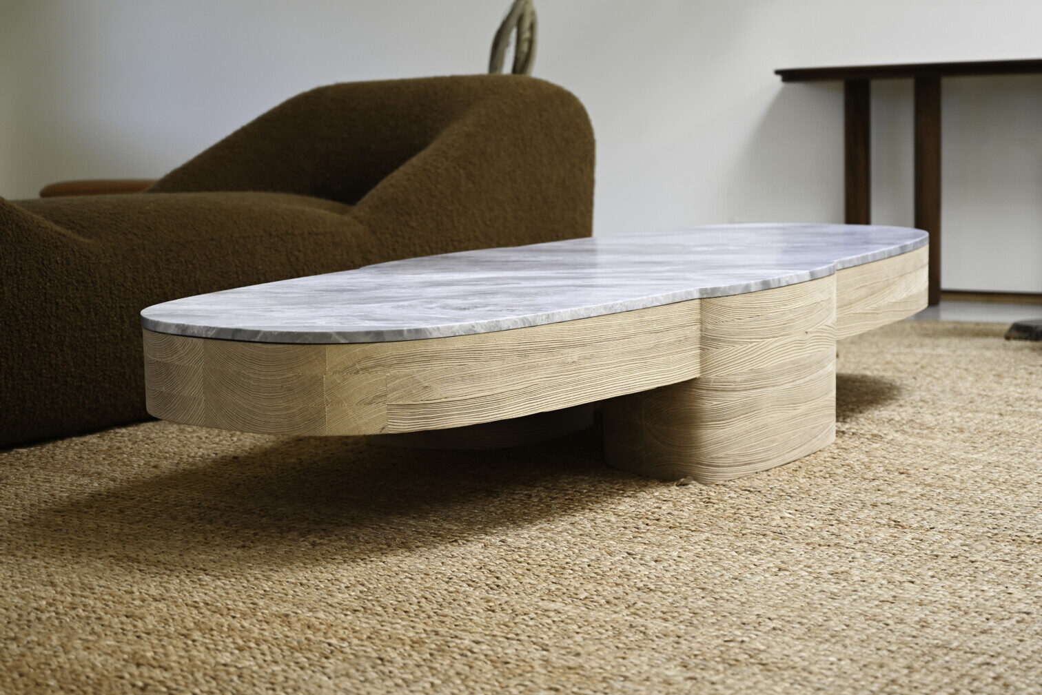 ERDE CANTILEVER COFFEE TABLE – STONE TOP