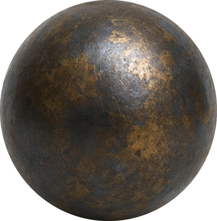 PATINATED BRASS